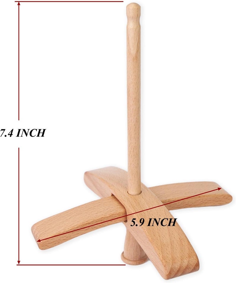 Yushen Turkish Spindle Detachable Drop Spindle Weaving Spinning Wheels for Beginners Advanced Hand Spinning Spinner Gifts - Image 4